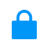 closed lock secure icon